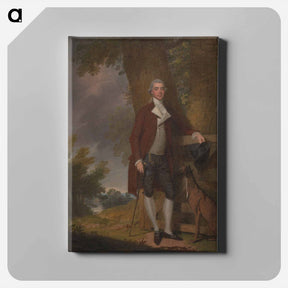 アートパネル-A Gentleman and his Dog in a Landscape
 - イェール大学アートギャラリー Canvas.