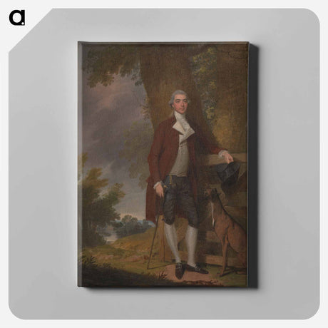 アートパネル-A Gentleman and his Dog in a Landscape
 - イェール大学アートギャラリー Canvas.