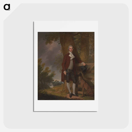 アートポストカード-A Gentleman and his Dog in a Landscape
 - イェール大学アートギャラリー Postcard.