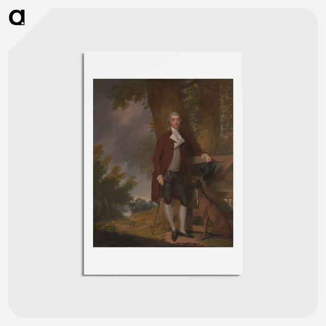 アートポストカード-A Gentleman and his Dog in a Landscape
 - イェール大学アートギャラリー Postcard.