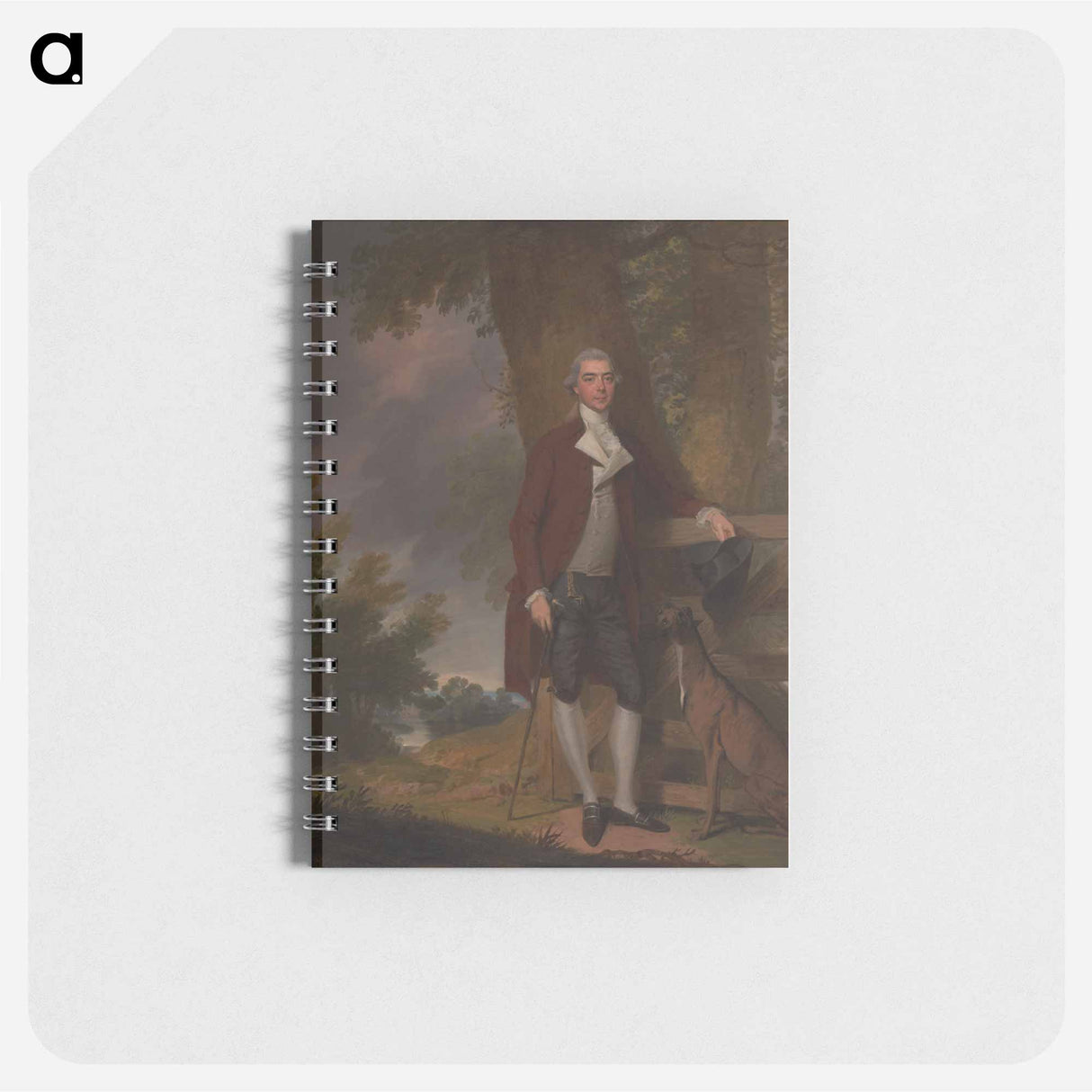 アートメモ帳-A Gentleman and his Dog in a Landscape
 - イェール大学アートギャラリー Memo.