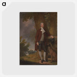 アートポストカード-A Gentleman and his Dog in a Landscape
 - イェール大学アートギャラリー Postcard.