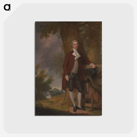 アートポストカード-A Gentleman and his Dog in a Landscape
 - イェール大学アートギャラリー Postcard.