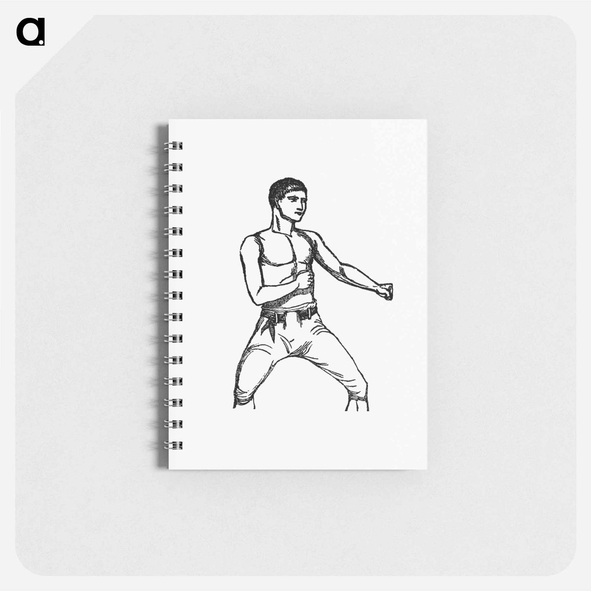 アートメモ帳-Boxing Fighter
 - 大英図書館 Memo.