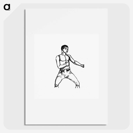 アートポスター-Boxing Fighter
 - 大英図書館 Poster.