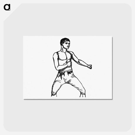 アートポストカード-Boxing Fighter
 - 大英図書館 Postcard.