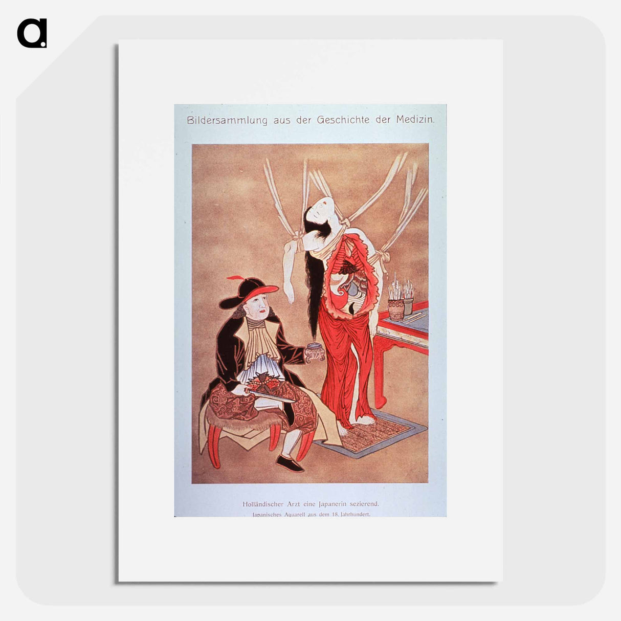 アートポスター-Dutch Doctor Dissecting a Japanese Woman
 - 国立医学図書館 Poster.
