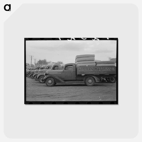アートポストカード-Mattress Trucks, San Angelo
 - ラッセル リー Postcard.