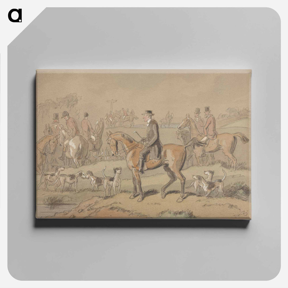 アートパネル-The Sporting Parson: "The Sporting Parson at the Meet(ing) of His 'Dear Brethren'"
 - イェール大学アートギャラリー Canvas.