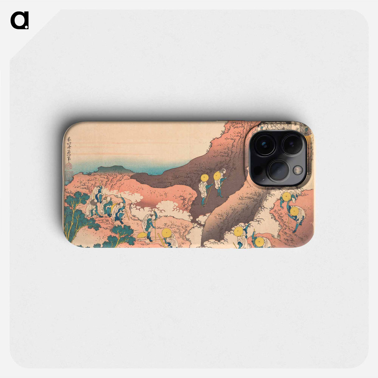 Groups of Mountain Climbers - 葛飾 北斎 Phone Case.