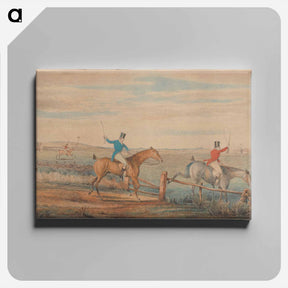アートパネル-The Leicestershire Hunt - The First Ten Minutes - Shaking off the Cocktails
 - イェール大学アートギャラリー Canvas.