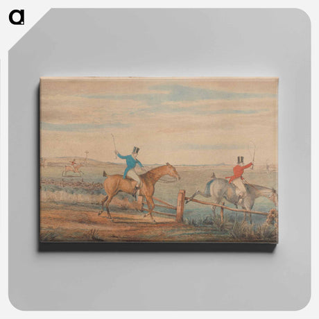 アートパネル-The Leicestershire Hunt - The First Ten Minutes - Shaking off the Cocktails
 - イェール大学アートギャラリー Canvas.
