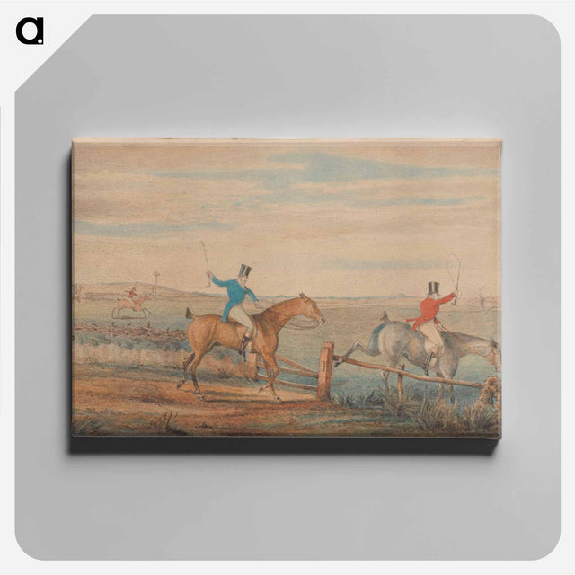アートパネル-The Leicestershire Hunt - The First Ten Minutes - Shaking off the Cocktails
 - イェール大学アートギャラリー Canvas.