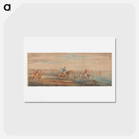 アートポストカード-The Leicestershire Hunt - The First Ten Minutes - Shaking off the Cocktails
 - イェール大学アートギャラリー Postcard.