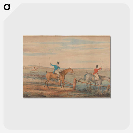アートポストカード-The Leicestershire Hunt - The First Ten Minutes - Shaking off the Cocktails
 - イェール大学アートギャラリー Postcard.