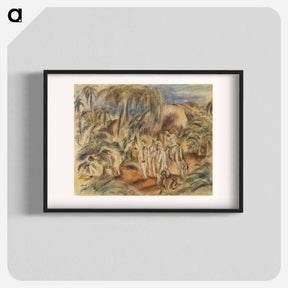 アートポスター-Figures in Tropical Landscape
 - バーンズ・コレクション Poster.