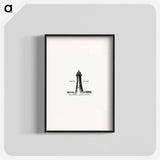 アートポスター-Southsea Lighthouse Illustration
 - 大英図書館 Poster.
