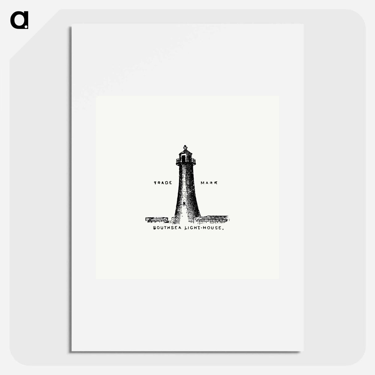 アートポスター-Southsea Lighthouse Illustration
 - 大英図書館 Poster.