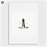 アートポスター-Southsea Lighthouse Illustration
 - 大英図書館 Poster.