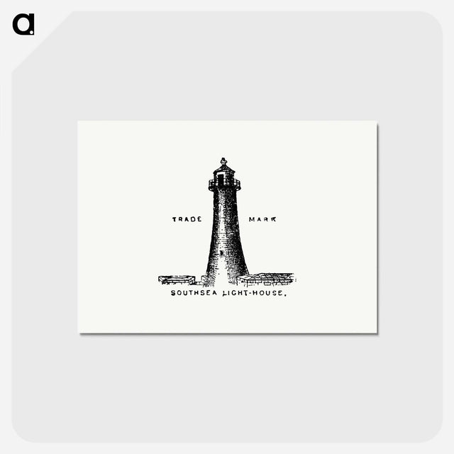 アートポストカード-Southsea Lighthouse Illustration
 - 大英図書館 Postcard.