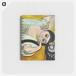 アートメモ帳-Laurette's Head with a Coffee Cup - アンリ マティス Memo.