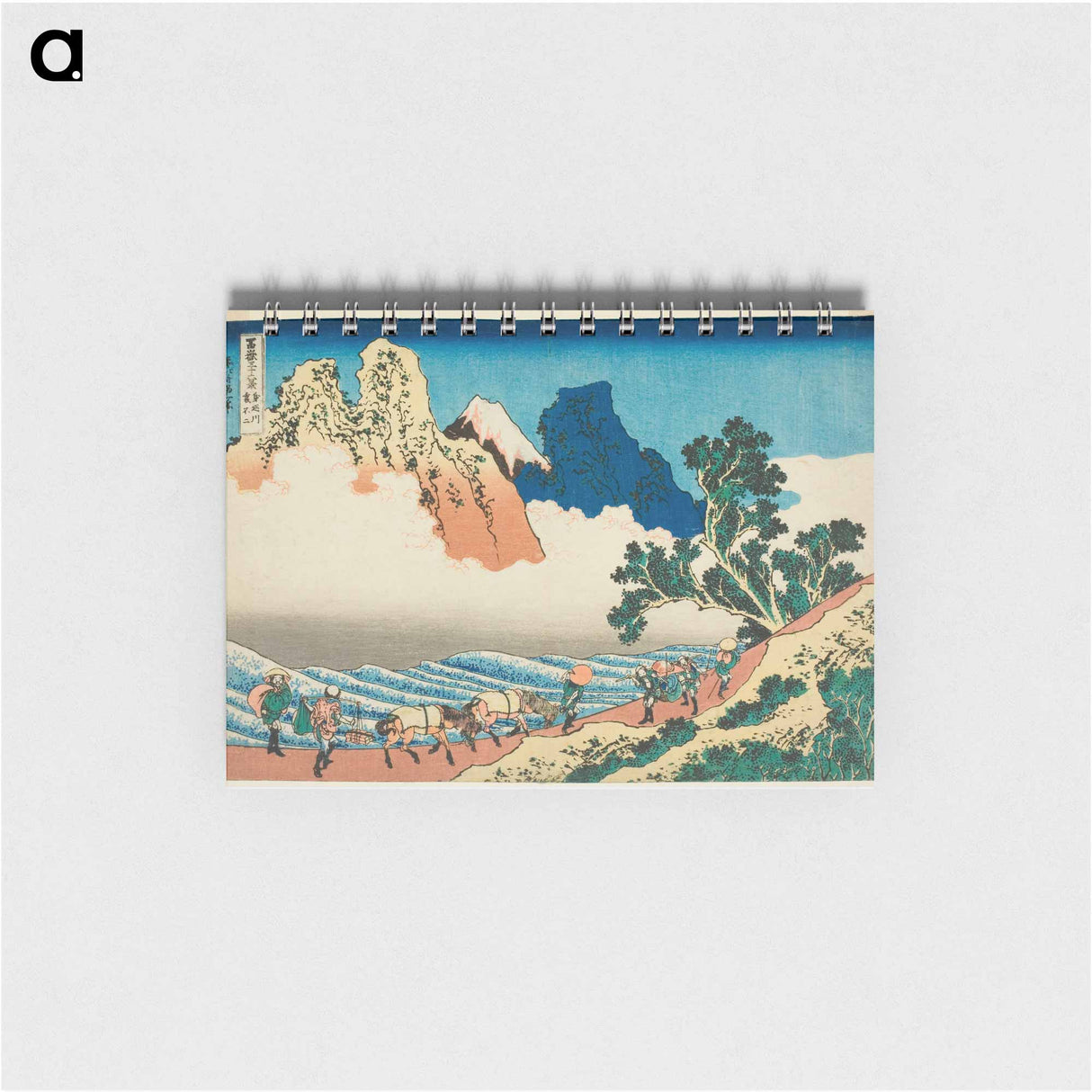 Hokusai's View from the Other Side of Fuji from the Minobu River - 葛飾 北斎 Memo.