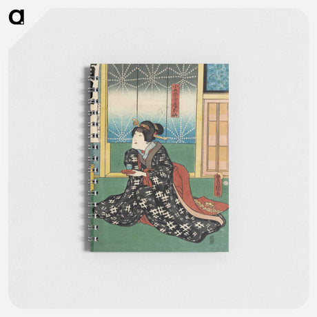 アートメモ帳-Actor in a Role of Kogorō's Wife, Osen in the Play Na ni Takashi Mariuta Jitsuroku
 - 歌川 国貞 Memo.