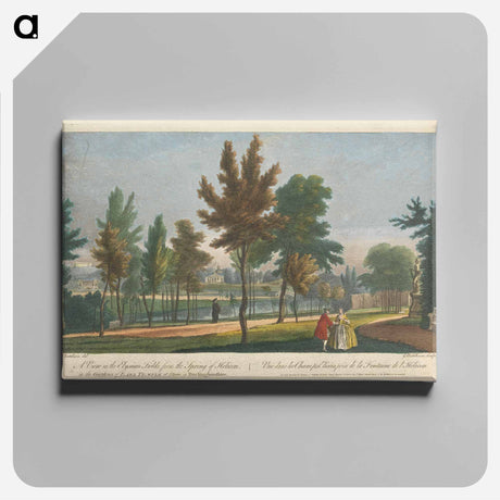 アートパネル-A View in the Elysian Fields, from the Spring of Helicon in the Gardens of Earl Temple at Stow, in Buckinghamshire
 - イェール大学アートギャラリー Canvas.