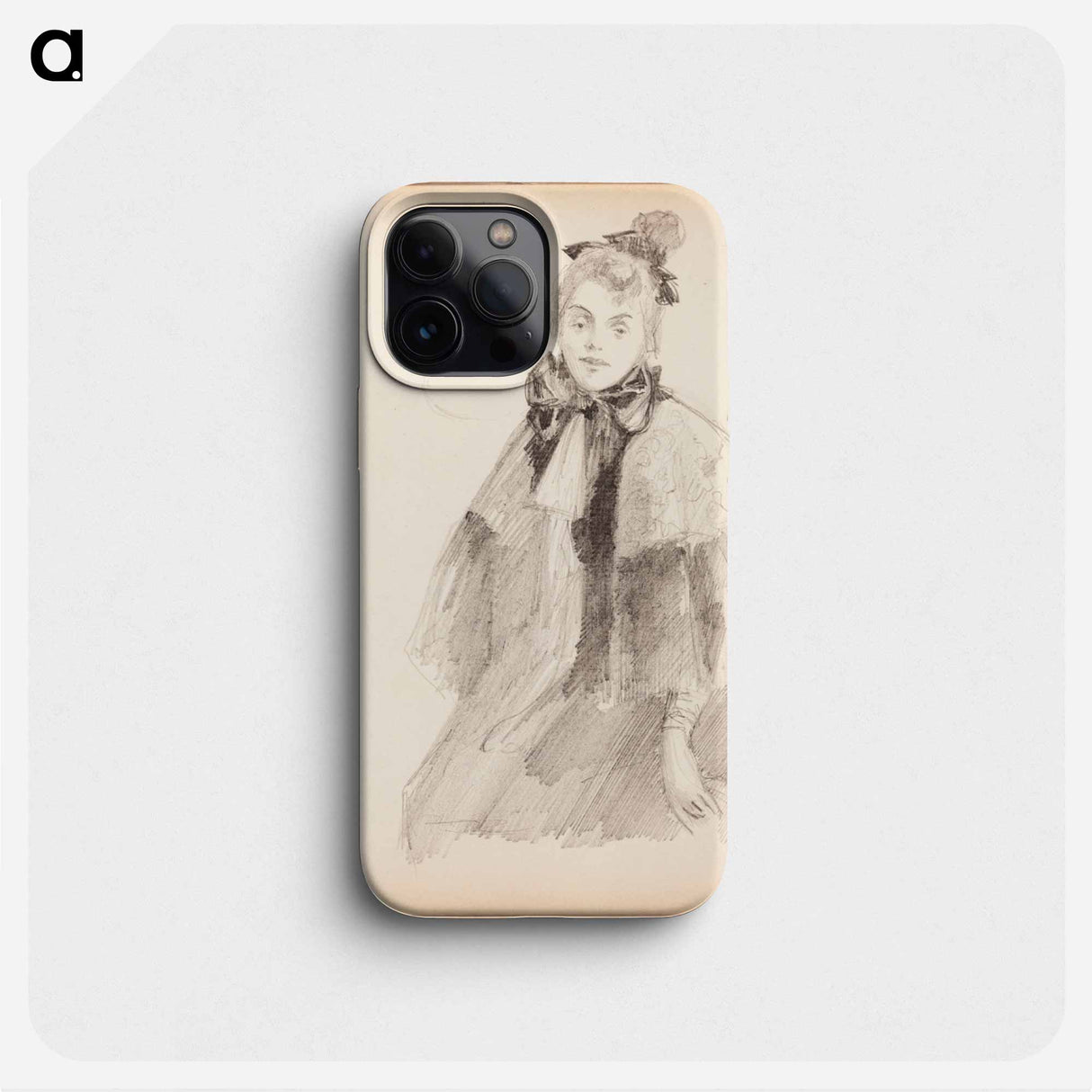 Naisen muotokuva - アルバート エーデルフェルト Phone Case.