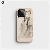 Naisen muotokuva - アルバート エーデルフェルト Phone Case.