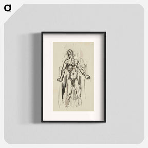 アートポスター-Sketchbook 22 male figure - アーノルド ピーター ワイズ クビンチャン Poster.