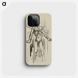 Sketchbook 22 male figure - アーノルド ピーター ワイズ クビンチャン Phone Case.