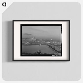 アートポスター-Untitled photo, possibly related to: Sugar beet factory along Snake River - ドロテア ラング Poster.