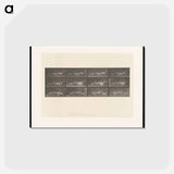アートポストカード-Running Fallow Deer
 - エドワード マイブリッジ Postcard.