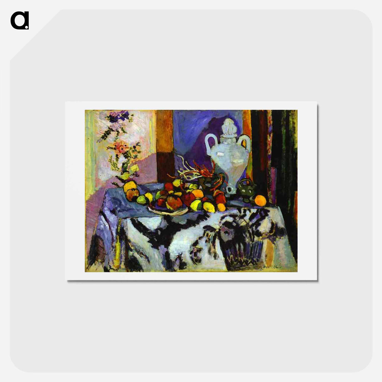 アートポストカード-Blue Still Life - アンリ マティス Postcard.