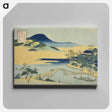 アートパネル-Hokusai's Evening Moon at Izumizaki - 葛飾 北斎 Canvas.
