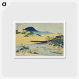 アートポストカード-Hokusai's Evening Moon at Izumizaki - 葛飾 北斎 Postcard.