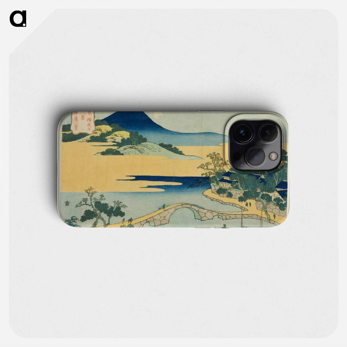 Hokusai's Evening Moon at Izumizaki - Katsushika Hokusai Phone Case.