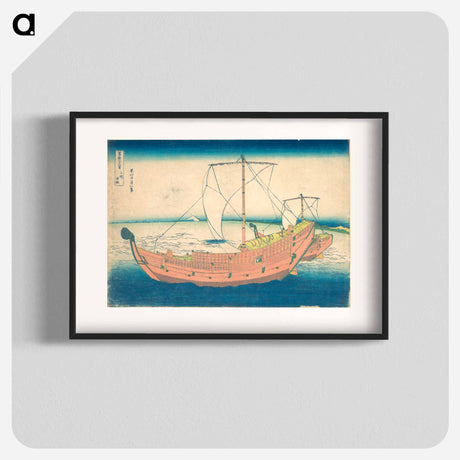 アートポスター-At Sea off Kazusa - 葛飾 北斎 Poster.