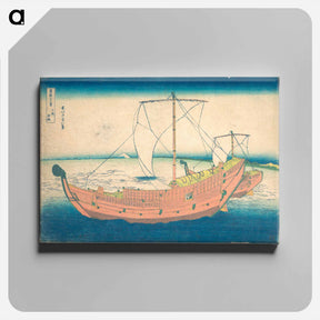 アートパネル-At Sea off Kazusa - 葛飾 北斎 Canvas.