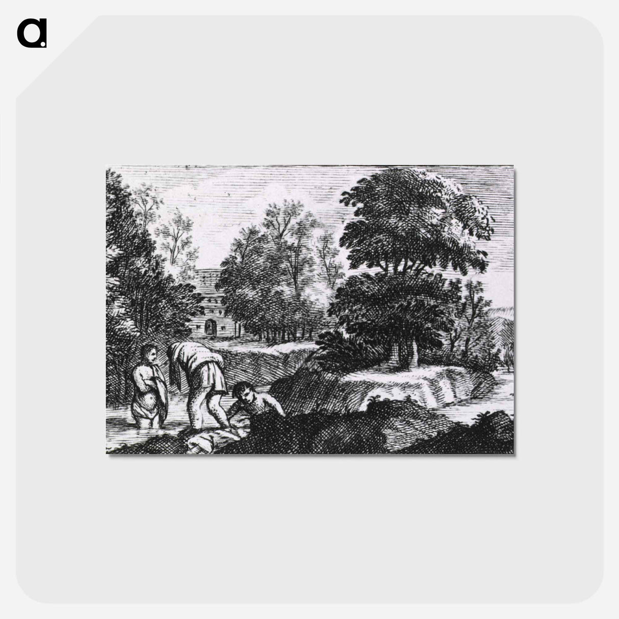 アートポストカード-Bathing in a Lake or Mineral Spring
 - 国立医学図書館 Postcard.