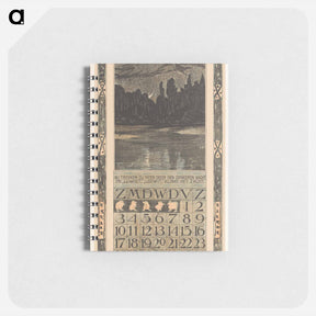 アートメモ帳-Kalenderblad november met trekvogels - テオ ヴァン ホイテマ Memo.