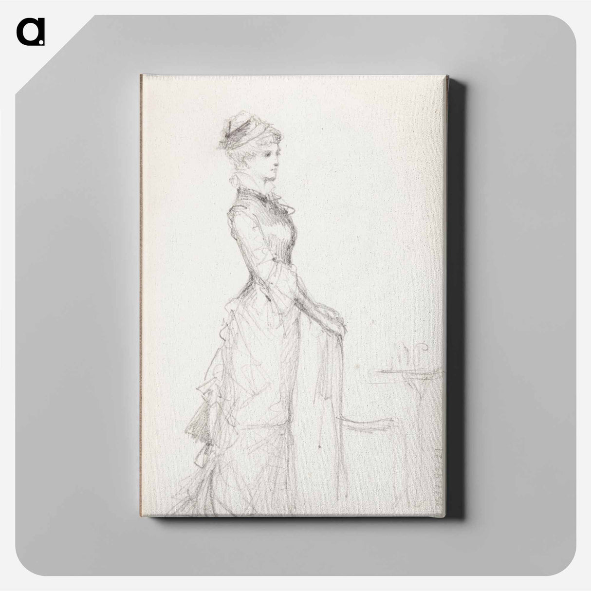 (unknown) part of a sketchbook - アルバート エーデルフェルト Canvas.