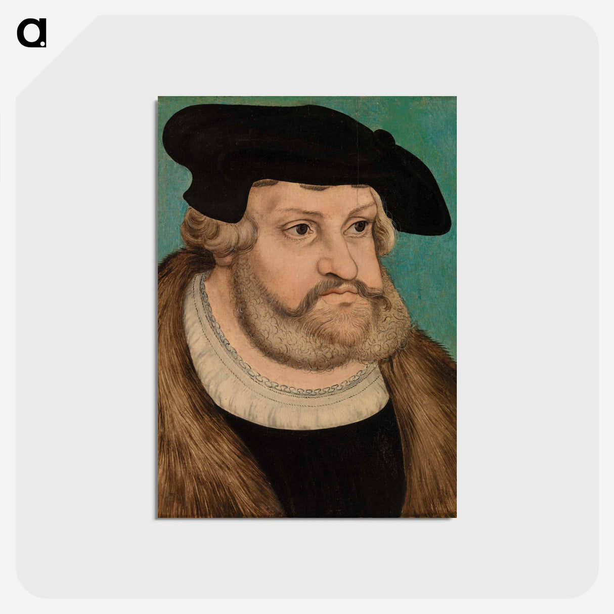 アートポストカード-Portrait of Frederick the Wise
 - バーンズ・コレクション Postcard.