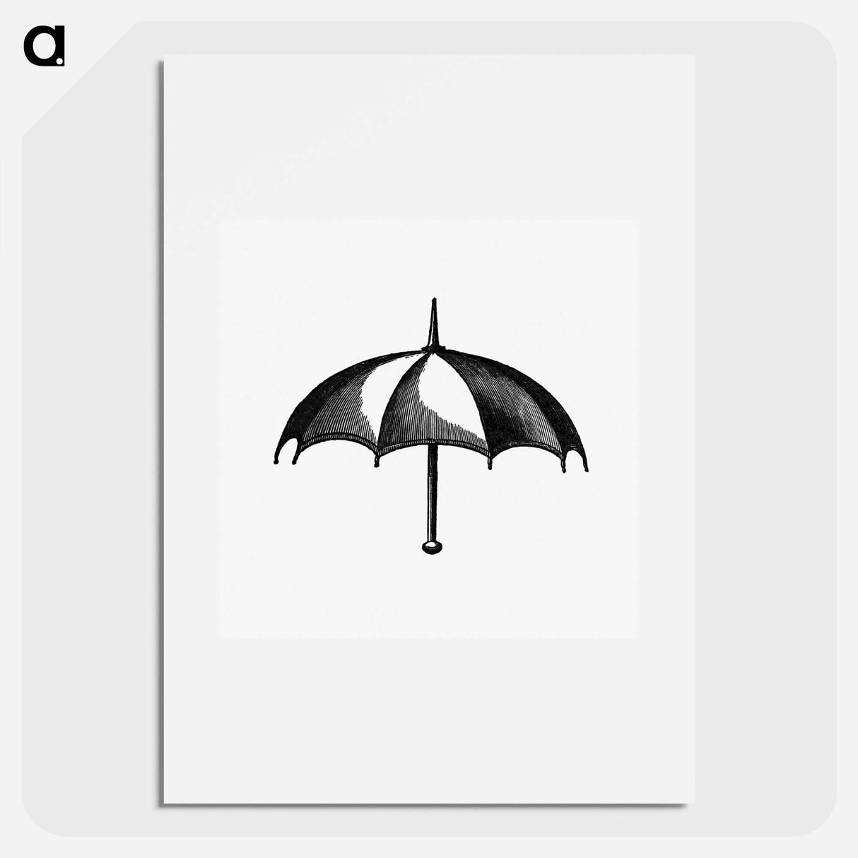 アートポスター-Umbrella Engraving from Bentley's History of Worcestershire
 - 大英図書館 Poster.