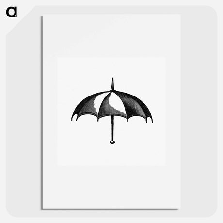 アートポスター-Umbrella Engraving from Bentley's History of Worcestershire
 - 大英図書館 Poster.