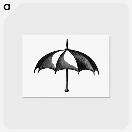 アートポストカード-Umbrella Engraving from Bentley's History of Worcestershire
 - 大英図書館 Postcard.