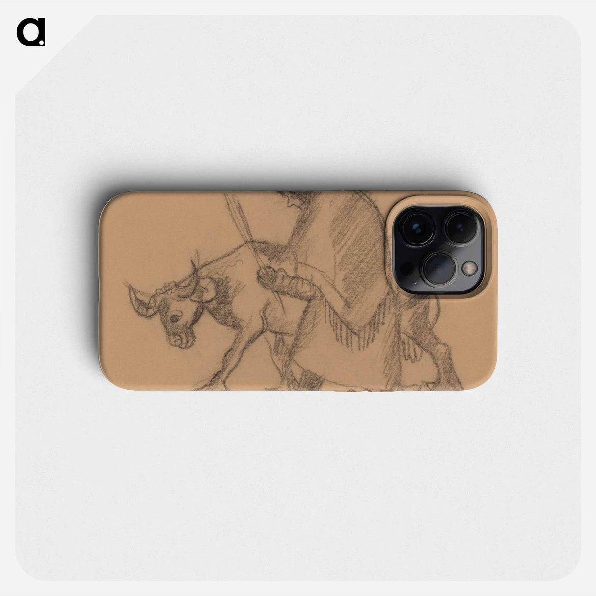 A woman with a cow - アーノルド ピーター ワイズ クビンチャン Phone Case.