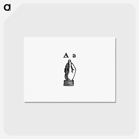アートポストカード-Sign Language for Letter A
 - 大英図書館 Postcard.