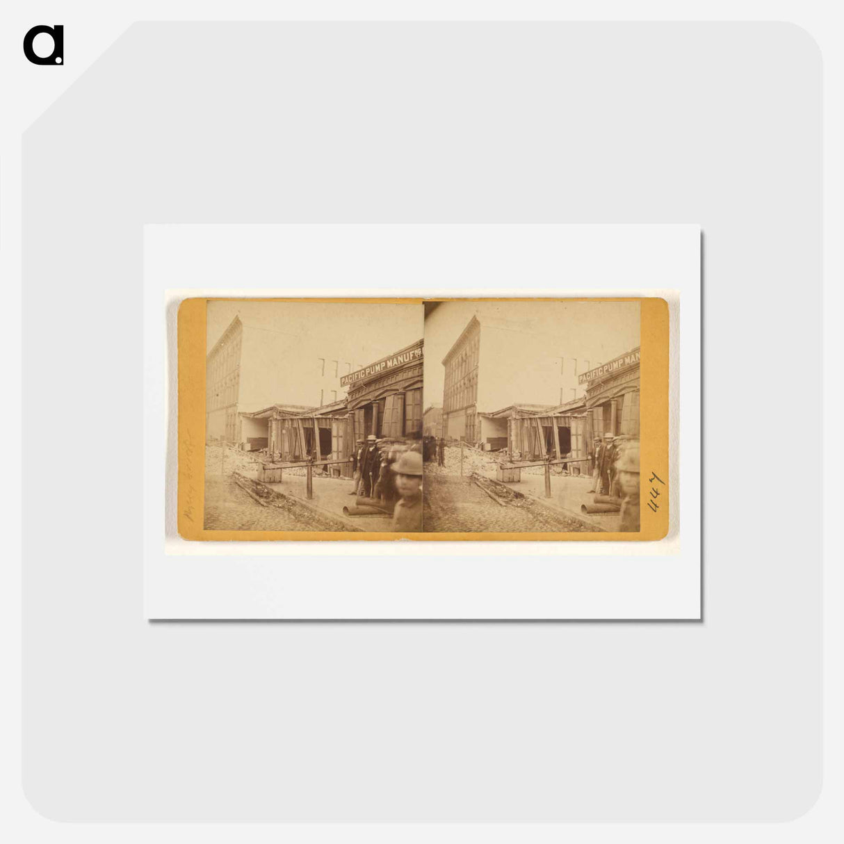 アートポストカード-California Street After Earthquake
 - エドワード マイブリッジ Postcard.
